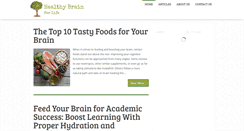 Desktop Screenshot of healthybrainforlife.com