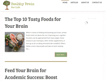 Tablet Screenshot of healthybrainforlife.com